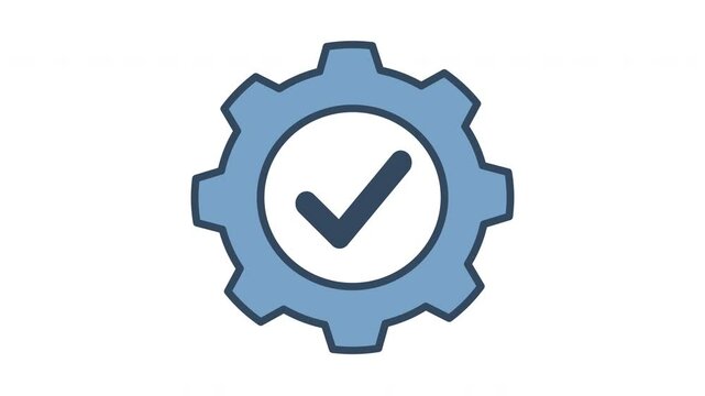 Gear check icon animation