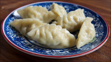 Delicious Homemade Dumplings on a Plate