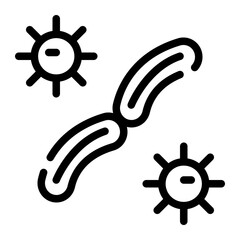 genome map line icon