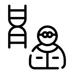 lab technician line icon
