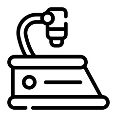 microscope line icon