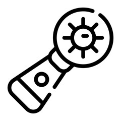 virus detection line icon