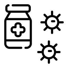 vaccine line icon