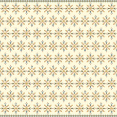 Siam Beige Blossom Motif