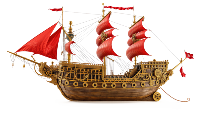 Pirate ship png, Pirate ship png transparent images, pirate ship isolated on white