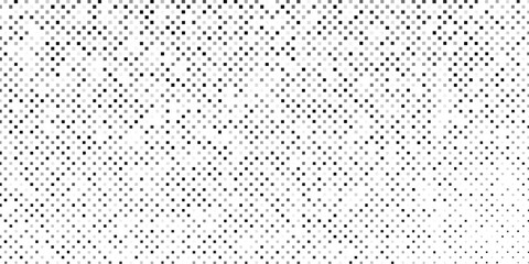 Abstract rectangle halftone gradient texture. Vanishing polka dot background. Repeating dots gradation abstract art design simple