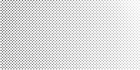 Abstract halftone gradient texture. Vanishing polka dot background. Repeating dots gradation art simple design © Rizki