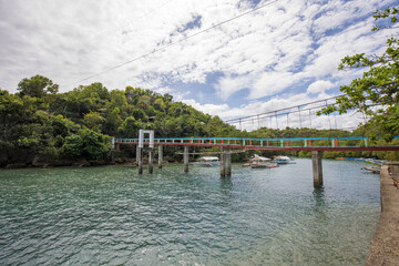 Salag Hanging Bridge tourist spot and destination Tabogon