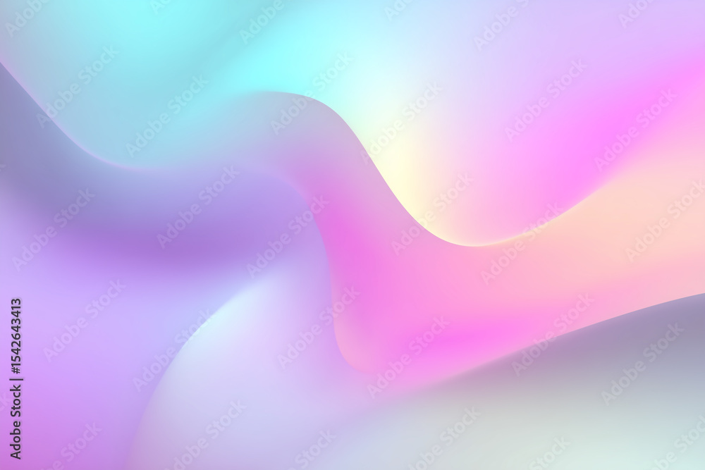 Poster pastel colors creating smooth waves abstract background