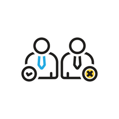 Multi color icon for could