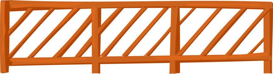 square frame fence vector icon for landscaping, garden barrier, or rustic outdoor design