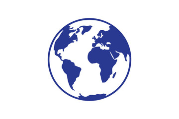 Minimal planet earth icons. Editable stroke. Vector graphic illustration. For website design, logo, app, template, ui, etc.