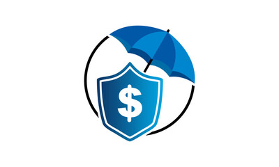 Insurance icon logo design vector