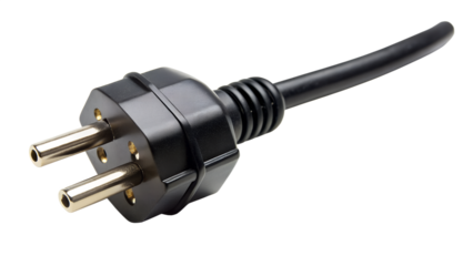 electric plug isolated on white background