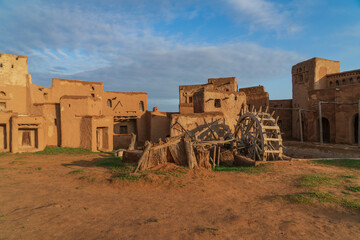 Sarai-Batu Tourist Center dedicated to the history and culture of the Golden Horde Khanate on a...