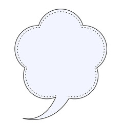 Isolated Cartoon Cloud Speech Bubble Graphic