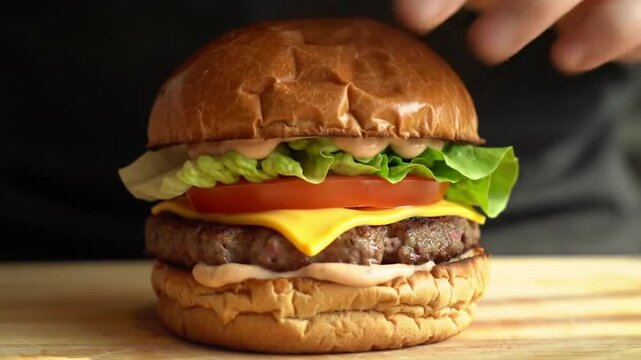 Delicious burger recipe: how to make the perfect cheeseburger at home step by step guide tutorial video 4k