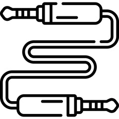 Audio Jack Cable Line Icon