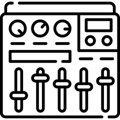 Sound Mixer Line Icon