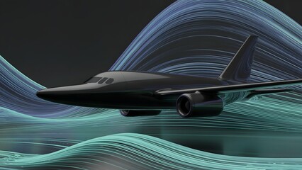 Cyber ripples moving over dark plane in seamless energy motion