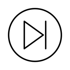 Next flat icon vector set, linear outline icon, minimal vector illustration for interface design