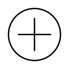 Add flat icon vector set, linear outline icon, minimal vector illustration for interface design