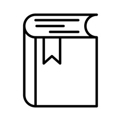 Bookmark flat icon vector set, linear outline icon, minimal vector illustration for interface design