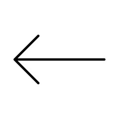 Arrow flat icon vector set, linear outline icon, minimal vector illustration for interface design