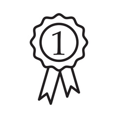 First flat icon vector set, linear outline icon, minimal vector illustration for interface design