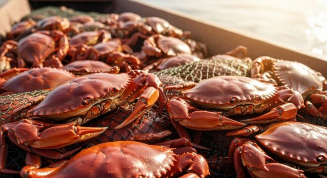 Fresh Catch a Collection of Delicious Crabs - Powered by Adobe