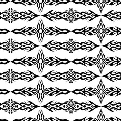 Tribal art seamless pattern