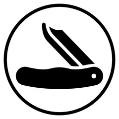 pocket knife glyph icon