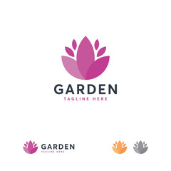 Elegant  design of a stylized flower.