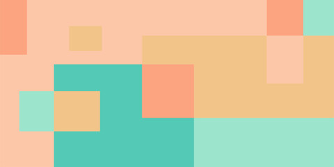 Colorful geometric background, geometric pattern texture, random square shape pattern, abstract pixels with summer colors