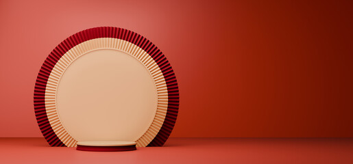 Elegant Podium Displays Luxurious Product Presentation
