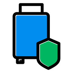 travel insurance vector icon