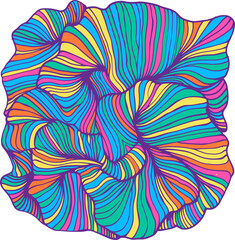 Vibrant Abstract Color Flow Pattern