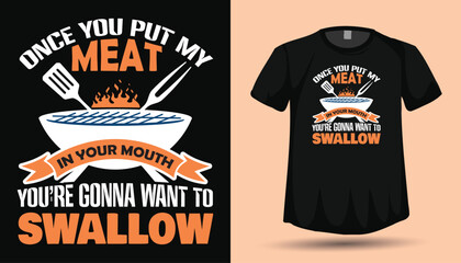 BBQ tshirt design graphic & vector