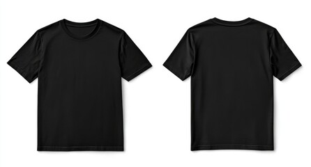 Two views of a black t-shirt (1)