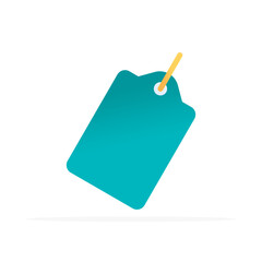 price tag icon, colored flat vector. modern and minimalist design