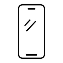 빈 화면의 스마트폰