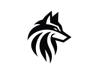 Fierce Tribal Wolf Head Design for Tattoo or Logo