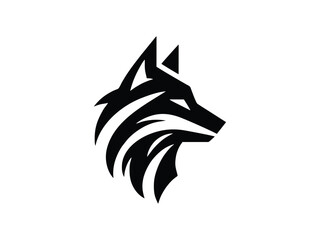 Powerful Wolf Head Design Vector Illustration