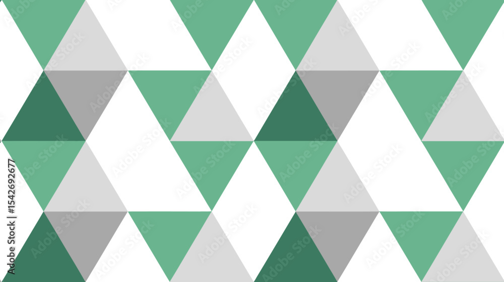 Poster geometric triangle pattern background wallpaper design in green black gray and white color scheme de