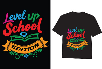 Back to School Graphic Tee Featuring a Rainbow