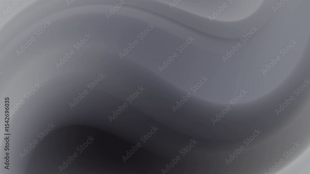 Aufkleber abstract grayscale video with smooth, flowing waves. darker grays form valleys within the lighter gr