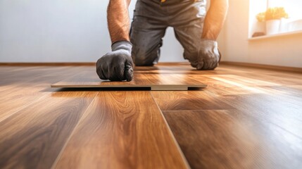 Laminate flooring installation process