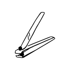 hygiene and grooming nail cutter icon