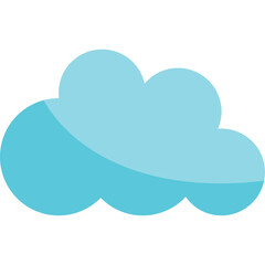 Earth Day Cloud Flat Illustration