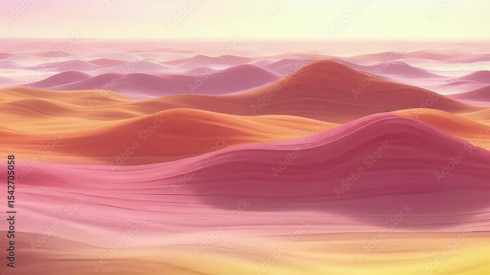 Poster abstract waves rolling in gentle pattern motion background